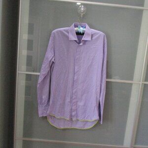 Ozwald Boateng Men's Long Sleeve Button Down Dress Shirt